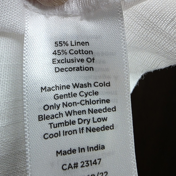 NWT Talbots Linen/Cotton Blend Blouse Size 2X - Picture 7 of 7